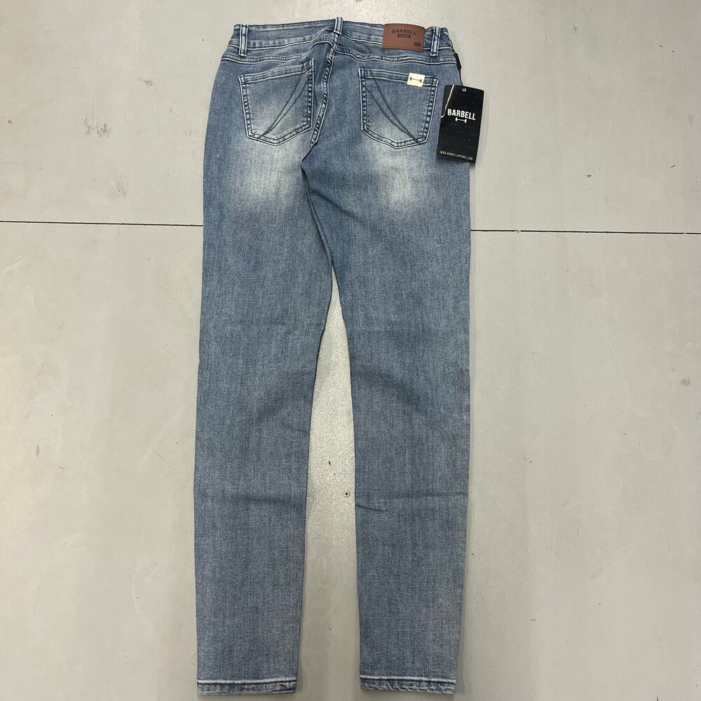 New Barbell Apparel Jeans Womens Slim Athletic Fit SZ 27 With Tags $150 MSRP
